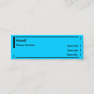 小型概要 スキニー名刺