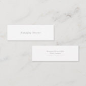 小型標準的なマット スキニー名刺 (正面/裏面)