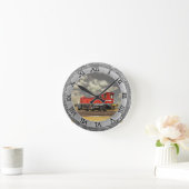 小型機関車 ラウンド壁時計 (ホーム)