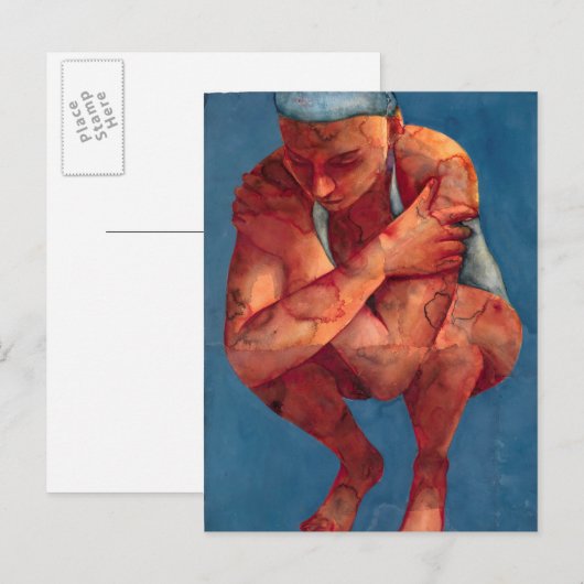 小型泳ぐ人3 2011 ポストカード (正面/裏面)