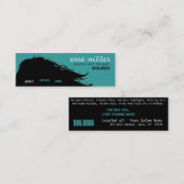 小型流れる毛 スキニー名刺 (正面/裏面)