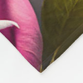 小型犬とバラコレクション フリースブランケット (角)