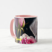 小型犬とバラコレクション マグカップ (正面左)