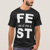 小型男女同権主義者 Tシャツ (正面)