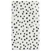 小型白黒は小さい光沢のあるギフトバッグに点を打ちます スモールペーパーバッグ (裏面)