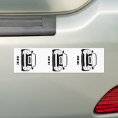 小型私バンパーステッカー- 1つの購入の3つのステッカー! バンパーステッカー (車上)