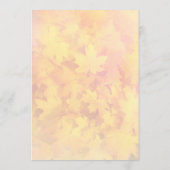 小型秋リーフパターン自然ファンプログラム紙 プログラム (裏面)