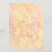 小型秋リーフパターン自然ファンプログラム紙 プログラム (正面/裏面)