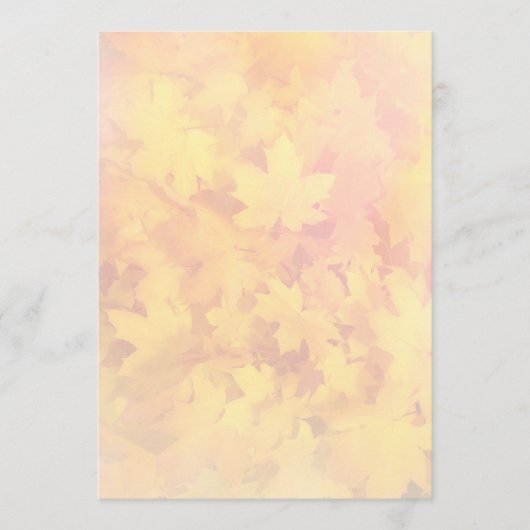 小型秋リーフパターン自然ファンプログラム紙 プログラム (正面)