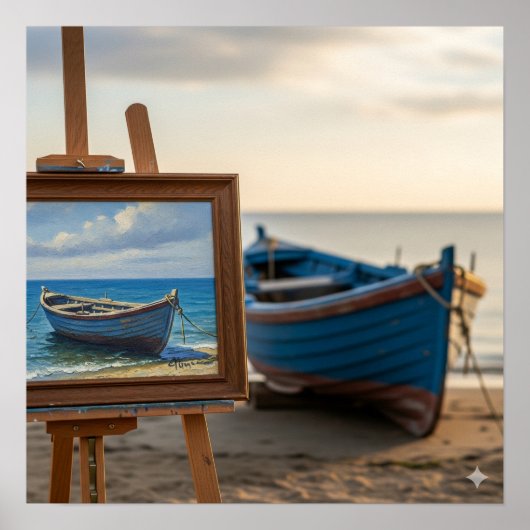 小型船絵を描船 ポスター (正面)