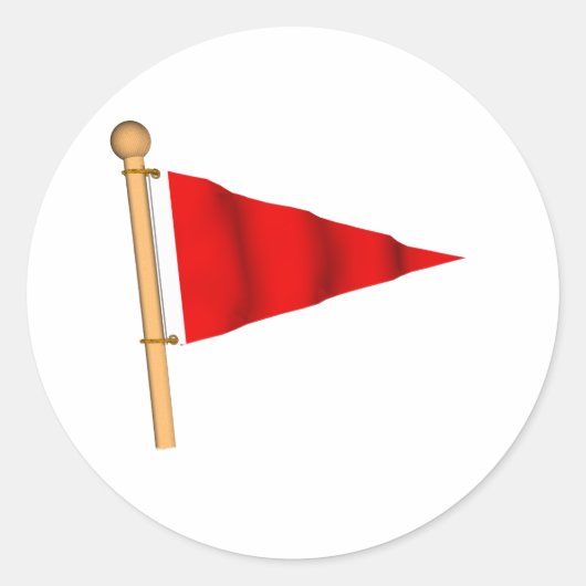 小型船警告車 ラウンドシール (正面)