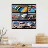 小型艇の複数の写真 ポスター (キッチン)