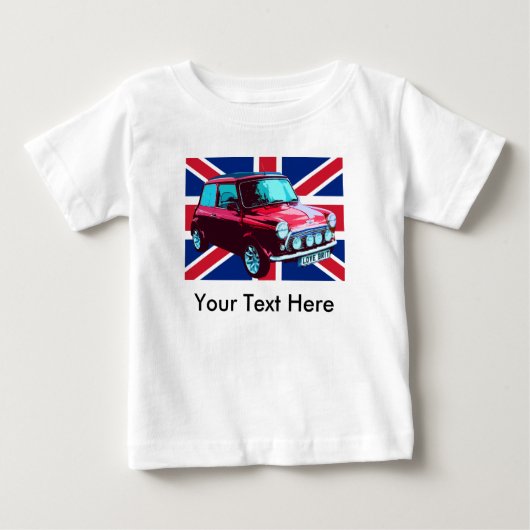 小型英国国旗 ベビーTシャツ (正面)