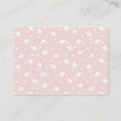 小型菓子1の女の子のテーブルカードきっかり プレイスカード (裏面)