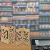 小型薄茶色の折り畳みカードのビジネス製品