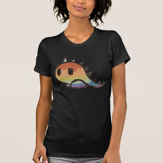 小型虹の恐竜 Tシャツ (正面)