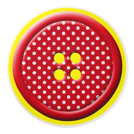 小型裁縫ボタン引出しノブ セラミックノブ (正面)