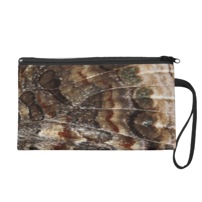 小型財布: 硬貨の財布: 蝶抽象芸術 リストレット (正面)