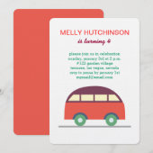 小型車 招待状 (正面/裏面)