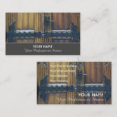 小型鉄工金具付き古門 名刺 (正面/裏面)