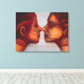 小型鏡ツイン2003-07 キャンバスプリント (インサイチュ (ウッドフロア))