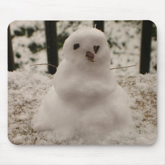 小型雪だるまマウスパッド マウスパッド (正面)