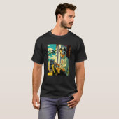 小型飛行機クールレトロ無線制御飛行機 Tシャツ (正面フル)