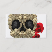 小型骨組砂糖のスカル 名刺 (裏面)