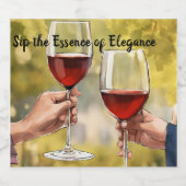 小型魔法液 スパークリングワインラベル (シングルラベル)