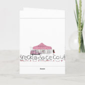 小型10.2 cm x 14.2 cm折り畳みグリーティングカード カード (裏面)