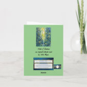 小型4インチx 5.6インチ誕生日カード カード (裏面)