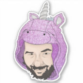 小型4" x 4"カットカスタムビニールステッカー シール (正面)