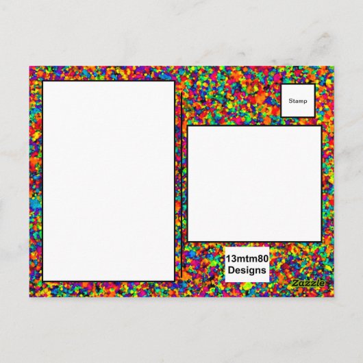 小型（ばちゃばちゃ）跳ねる – はがき (裏面)