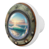 小型 – 航海の海セラミック引出しノブ セラミックノブ (右)