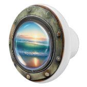 小型 – 航海の海セラミック引出しノブ セラミックノブ (右)