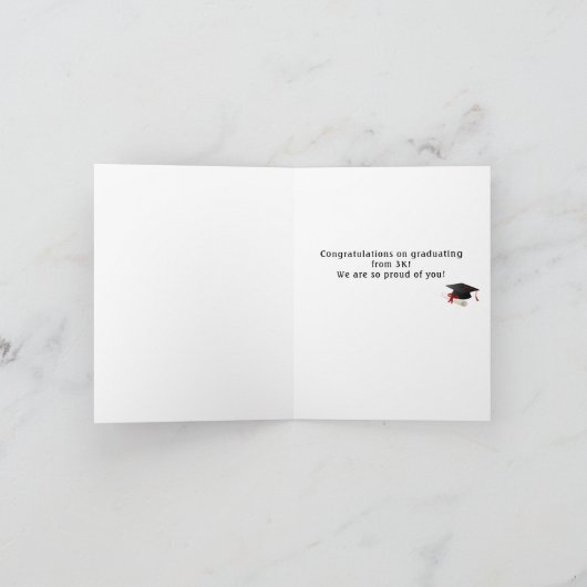 小型、4インチx 5.6インチ折り畳みグリーティングカード カード (内部)