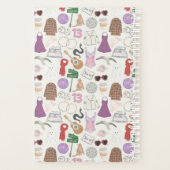 小型（5.5インチ×8.5インチ）、懸命カバー、ホワイトスパイラルプラン プランナー手帳 (裏面)