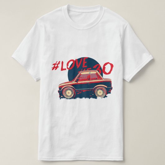 小型BMW E30 Tシャツ (デザイン正面)