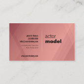 小型Compカードを交差させるバーガンディ 名刺 (裏面)