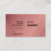 小型Compカードを交差させるバーガンディ 名刺 (裏面)