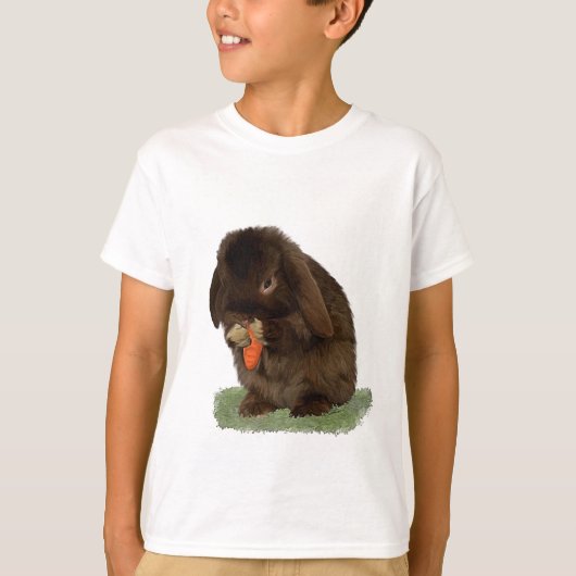 小型LOPのバニーおよびにんじん Tシャツ (正面)