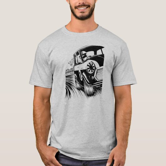 小型Tシャツを競争させるクラシック Tシャツ (正面)