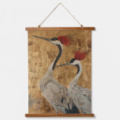 小声の枝：バーソンデュオ 吊り下げ型タペストリー (正面)