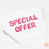 小売りプロモーション特別オファーシール 長方形シール (封筒)