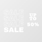 小売り SALE 窓用シール ウィンドウサイン (シート)