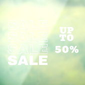 小売り SALE 窓用シール ウィンドウサイン (シート3)