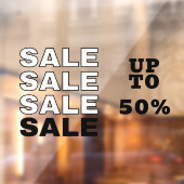 小売り SALE 窓用シール ウィンドウサイン (シート2)