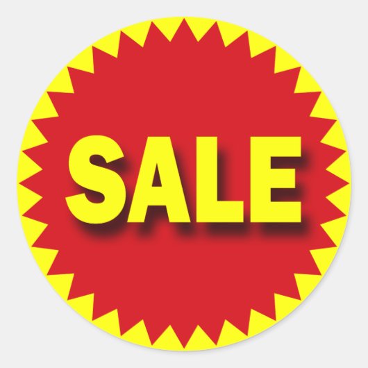 小売バッジ – 販売 ラウンドシール (正面)