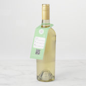 小売ロゴボトルハンガーラベル ボトルネックタグ (アングル)