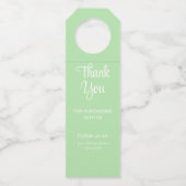 小売ロゴボトルハンガーラベル ボトルネックタグ (裏面)